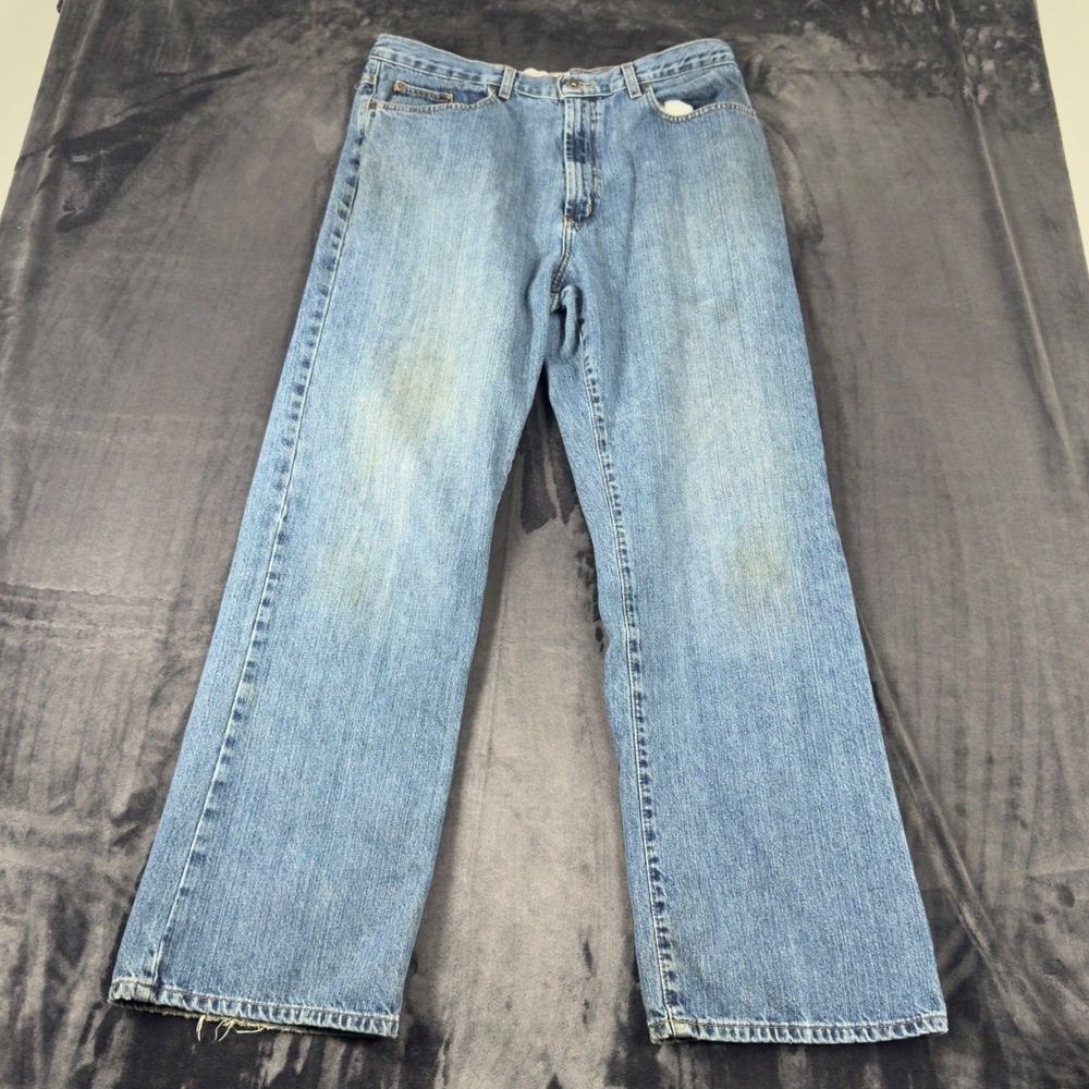 Urban Up Jeans Mens 36x32 Blue Straight Leg 100% Cotton Denim 3039